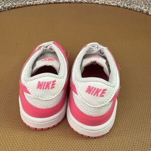 Nike Pink and White toddler dunks